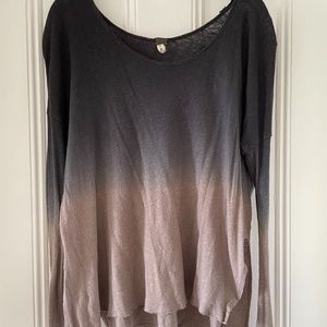 Free People ombre long sleeve top